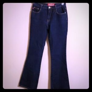 Zana-di jeans bootcut dark blue wash